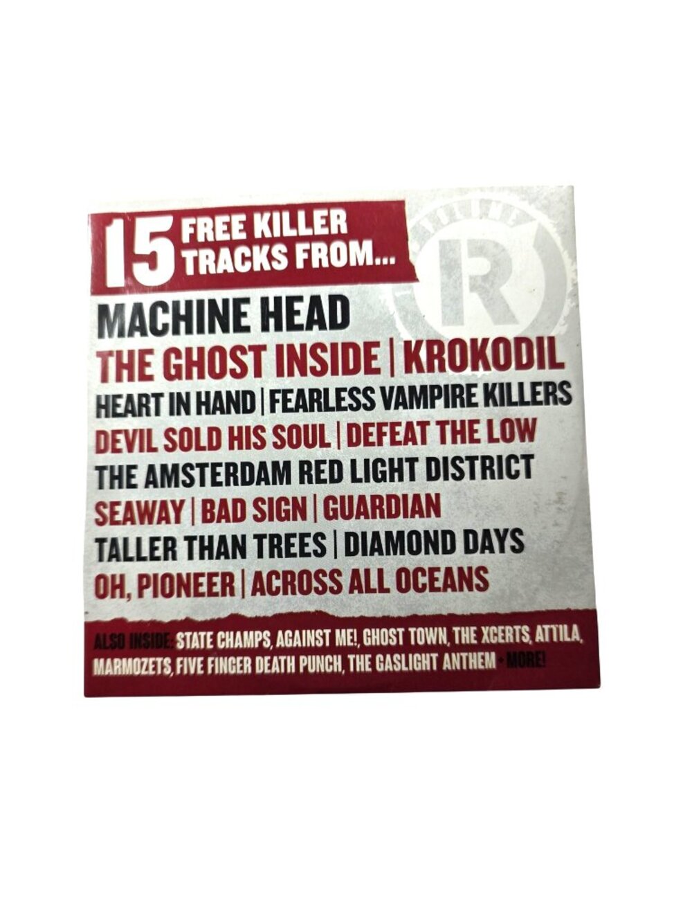 15 Track Rock Sound Compilation CD #194 Featuring Machine Head & More